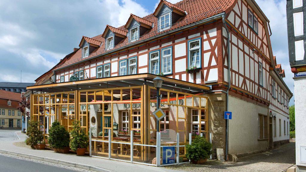 Fassade zur Göttinger Straße des Hotel und Restaurant Norddeutscher Bund